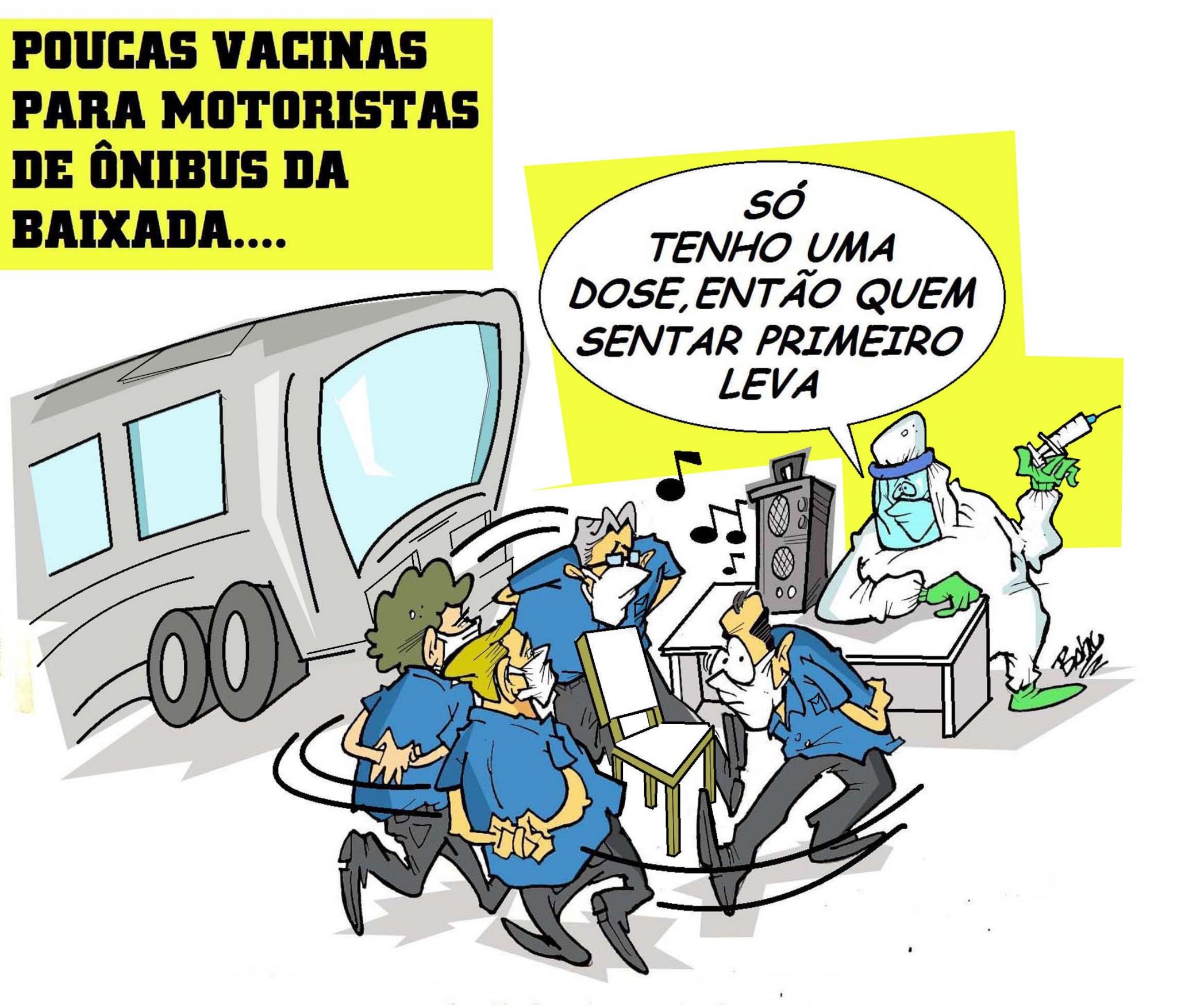 Vacinação motoristas fail