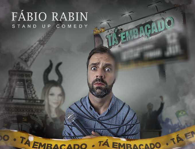 Fábio Rabin em stand up Tá Embaçado