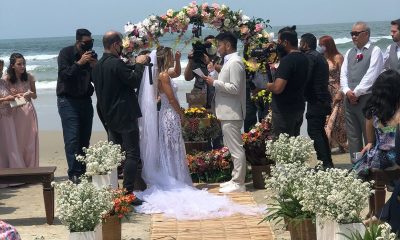 Casamento na praia ocorreu no domingo | Divulgação/PMG