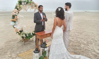 O casamento mais recente ocorreu na quarta-feira, na Praia do Guaiúba | Hygor Abreu/PMG